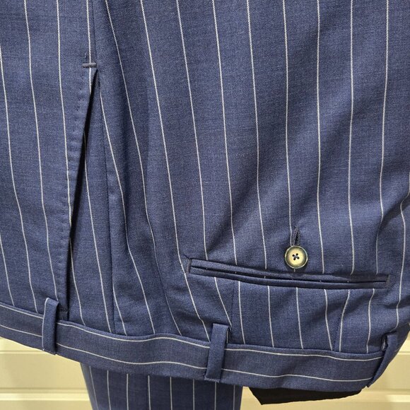 Fugato Virgin Wool Pin-Stripe Suit - Picture 9 of 16